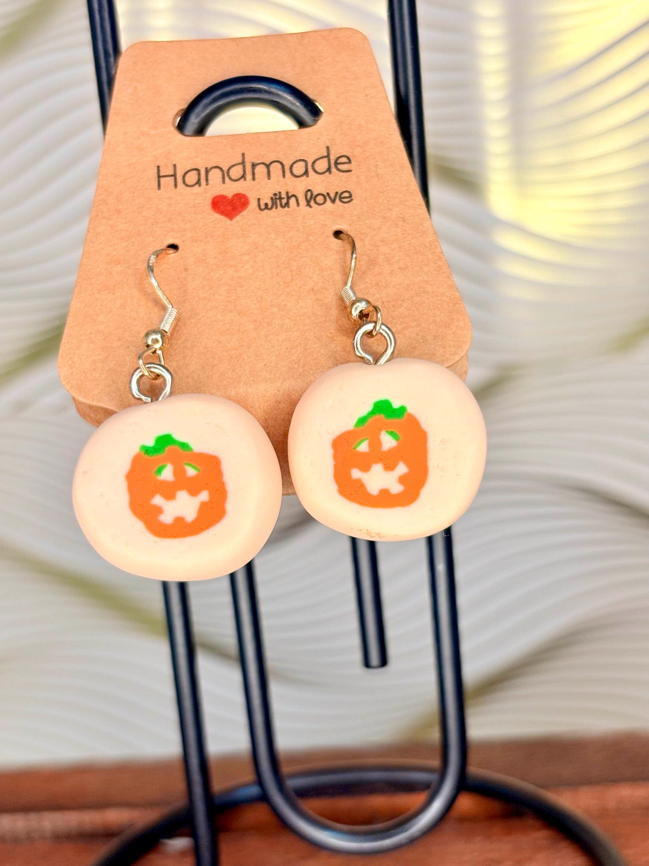 Pillsbury cookie inspired Halloween Cookie themed earrings