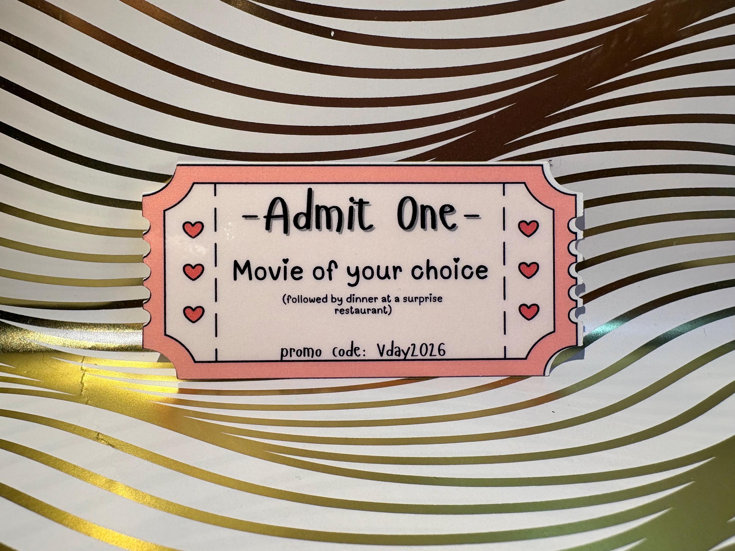 Valentine’s Day tickets gift