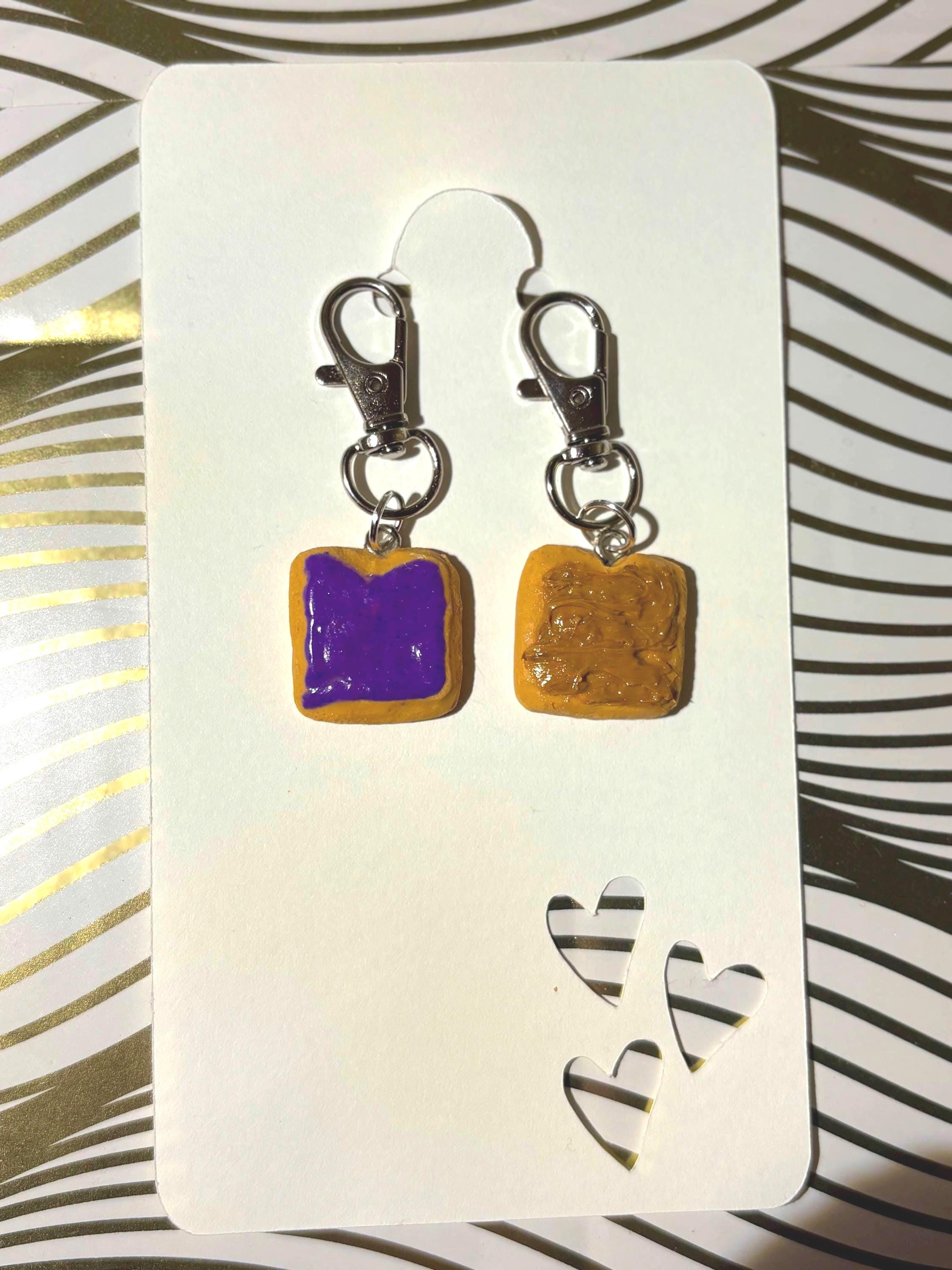 Pop Tart and PB &J inspired matching bag charms