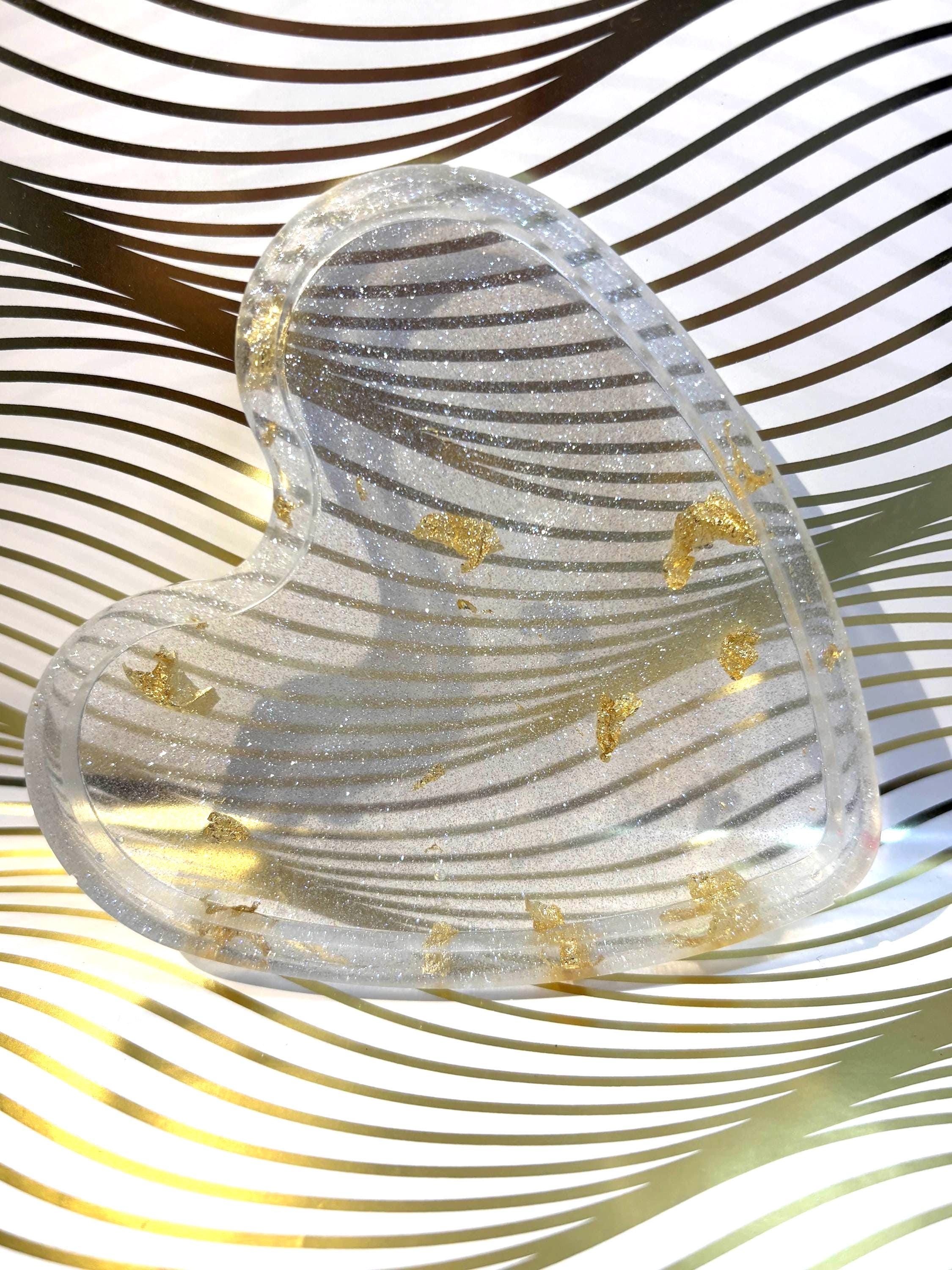 Glitter Heart Trinket Tray