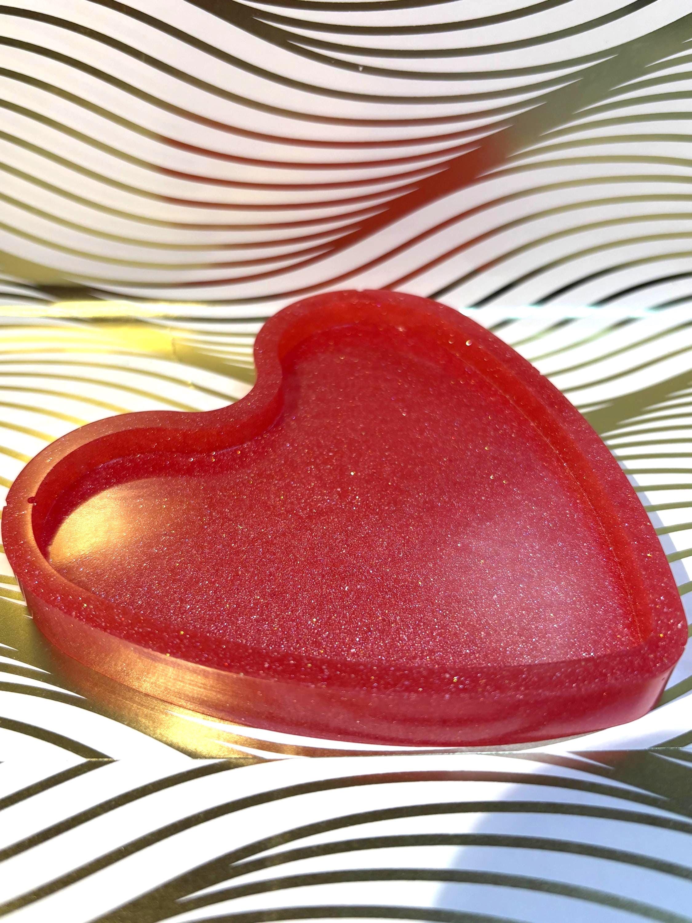 Glitter Heart Trinket Tray