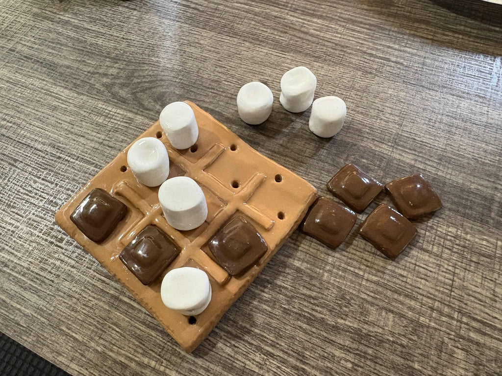 Smores Themed Tic Tac Toe Board