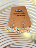 Confetti Dog Bone themed earrings