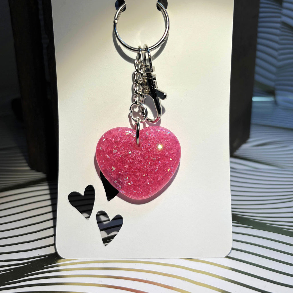 Heart Keychain with customizable text