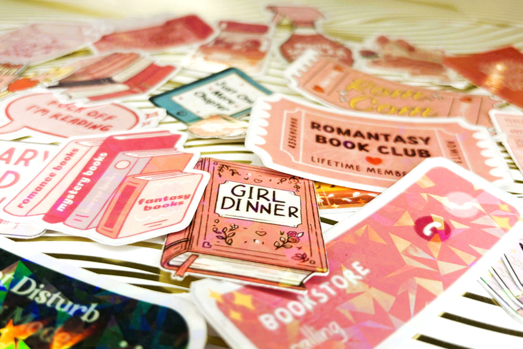 Book/ Reading Lover themed Holographic Stickers