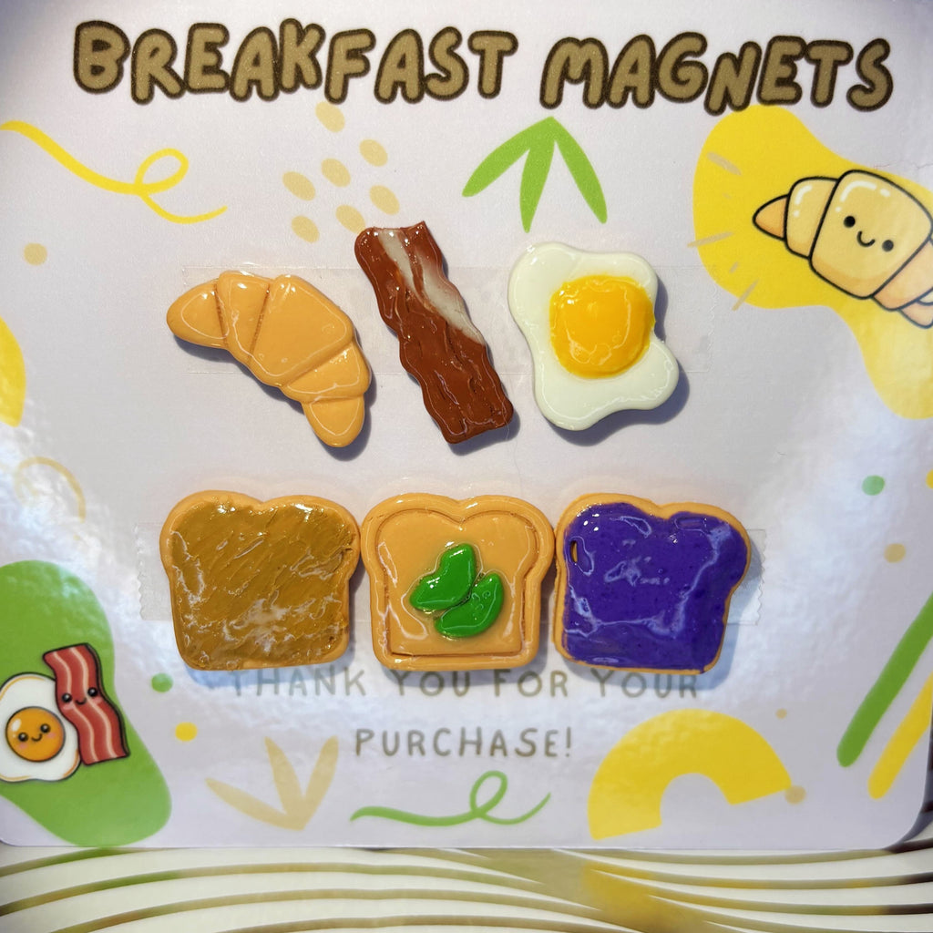 Set of Breakfast Food Themed Magnets