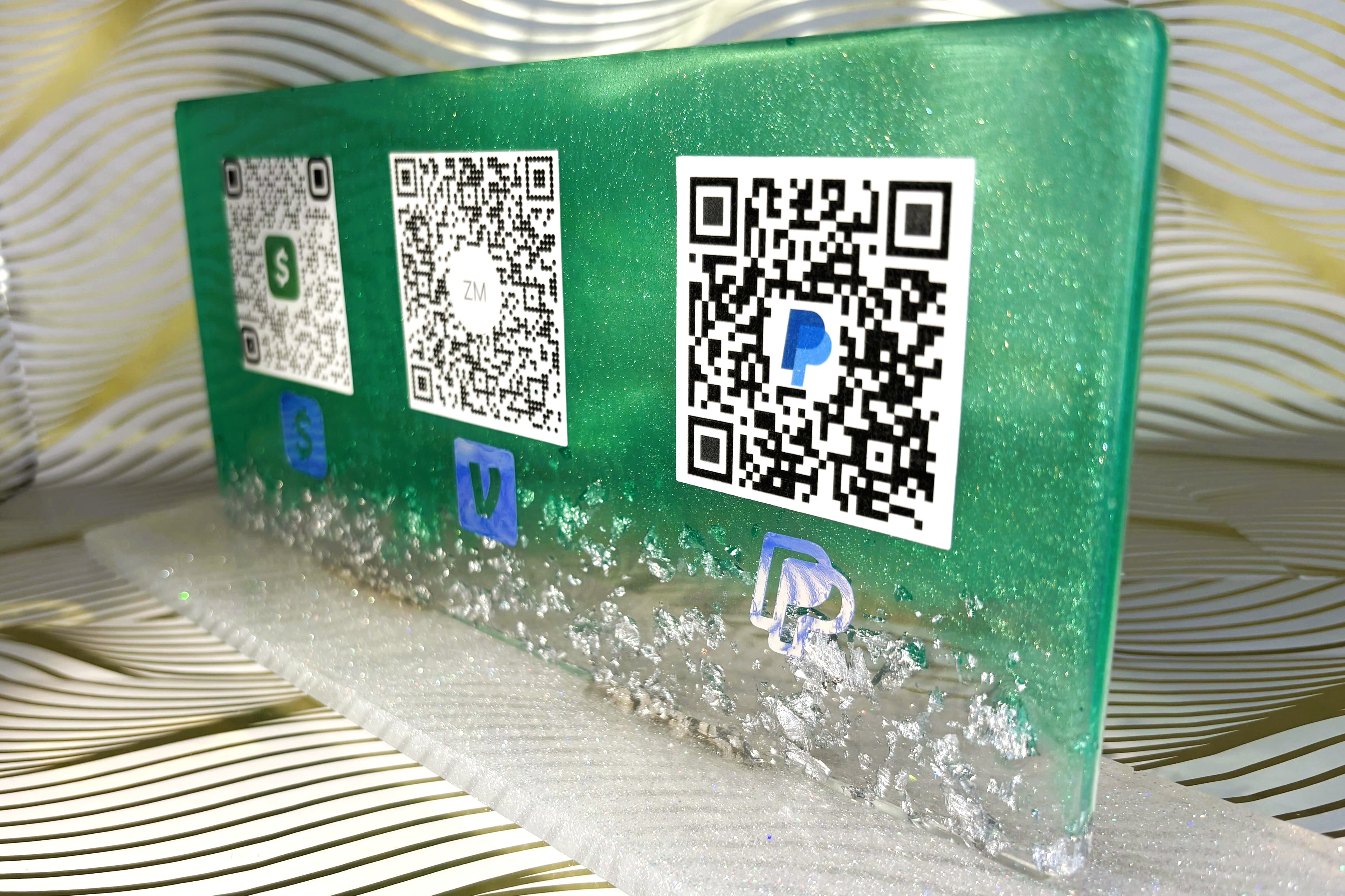 Custom Resin QR Payment/ Social Media