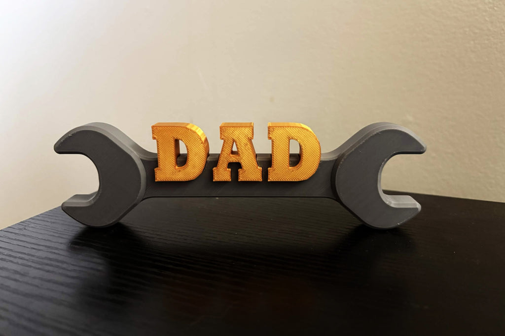 Personalized Dad Wrench Sign - 3D Printed Father’s Day Gift