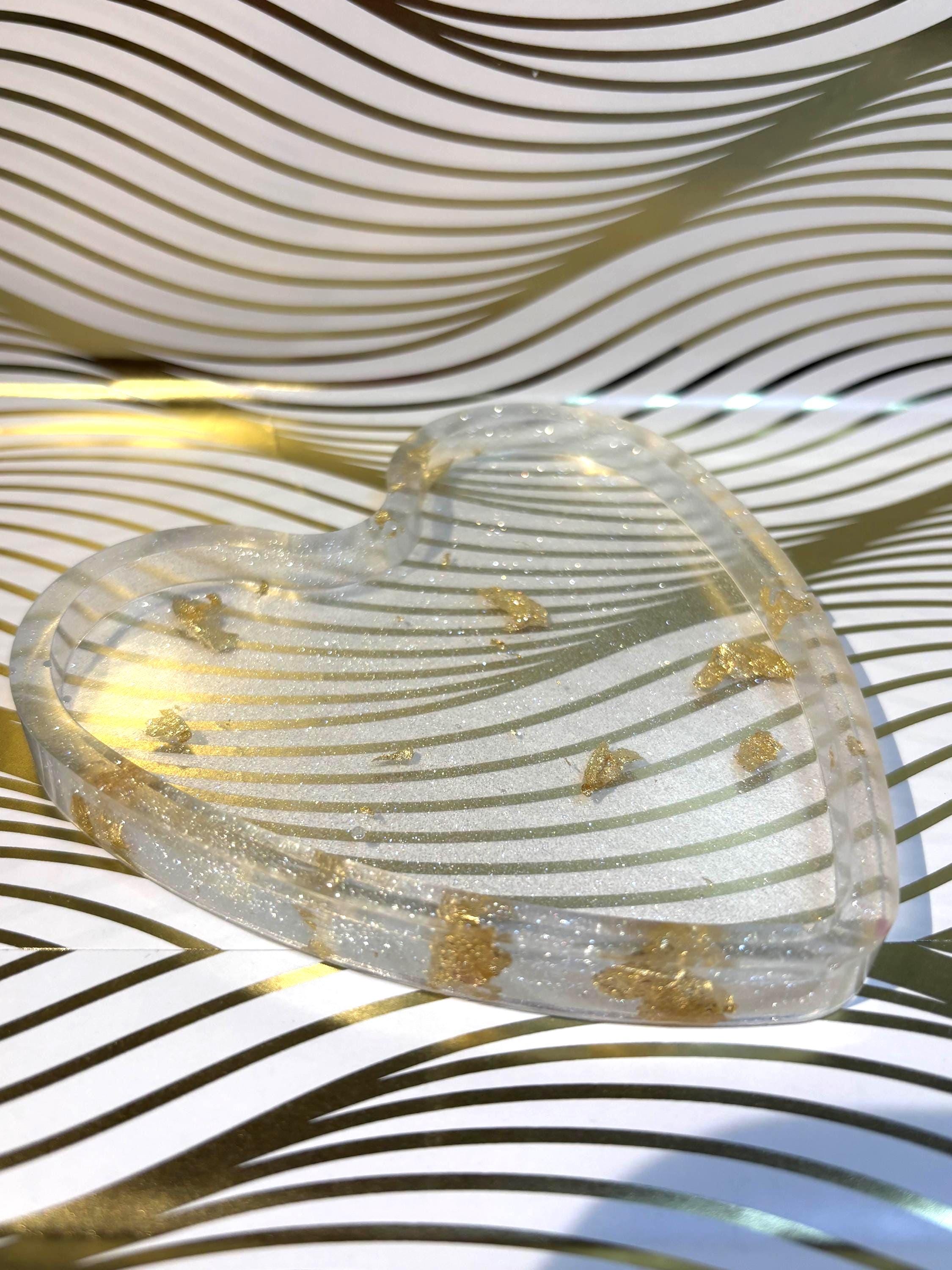 Glitter Heart Trinket Tray