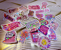 Y2K Themed Holographic Sticker Set