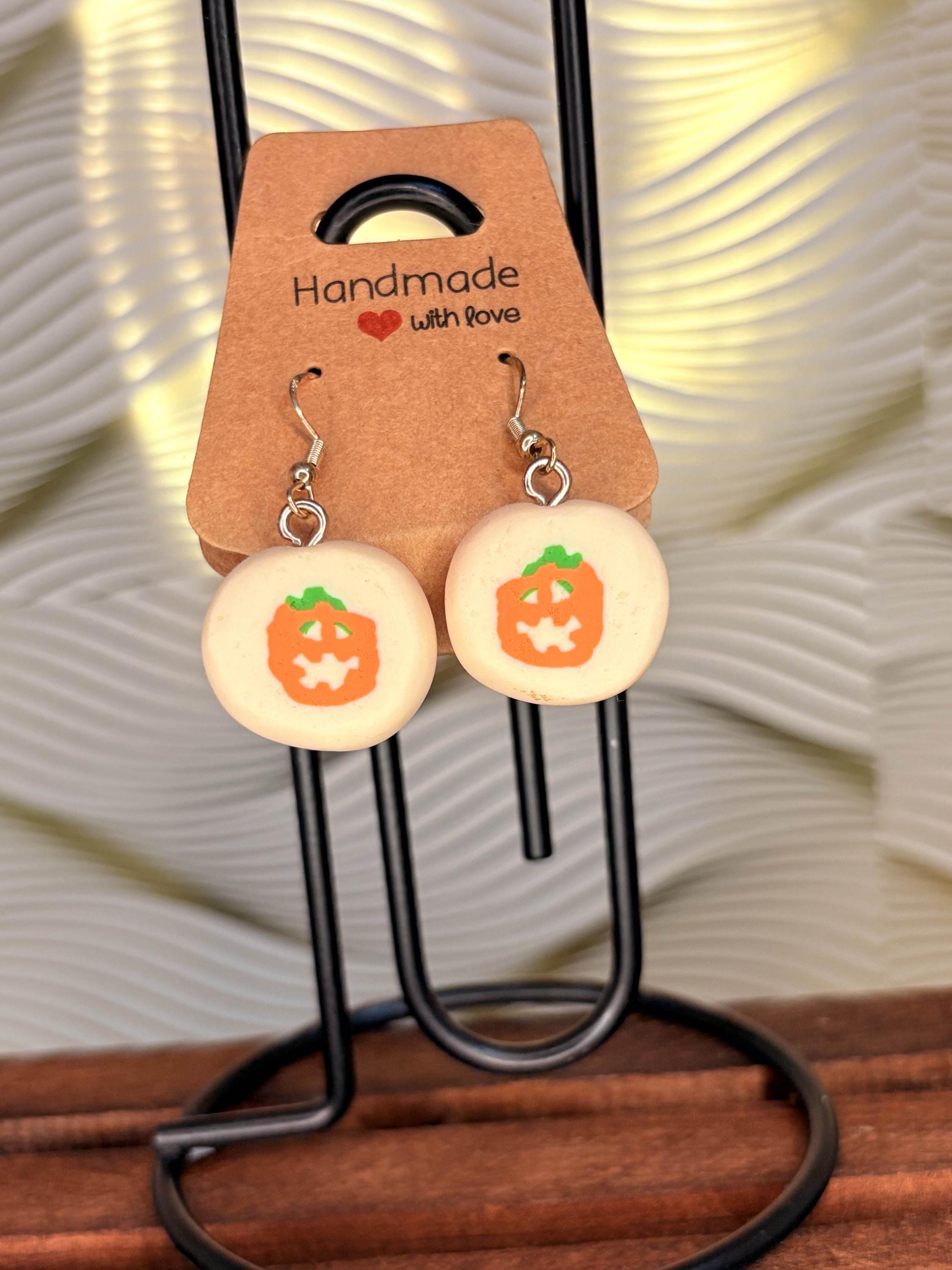 Pillsbury cookie inspired Halloween Cookie themed earrings