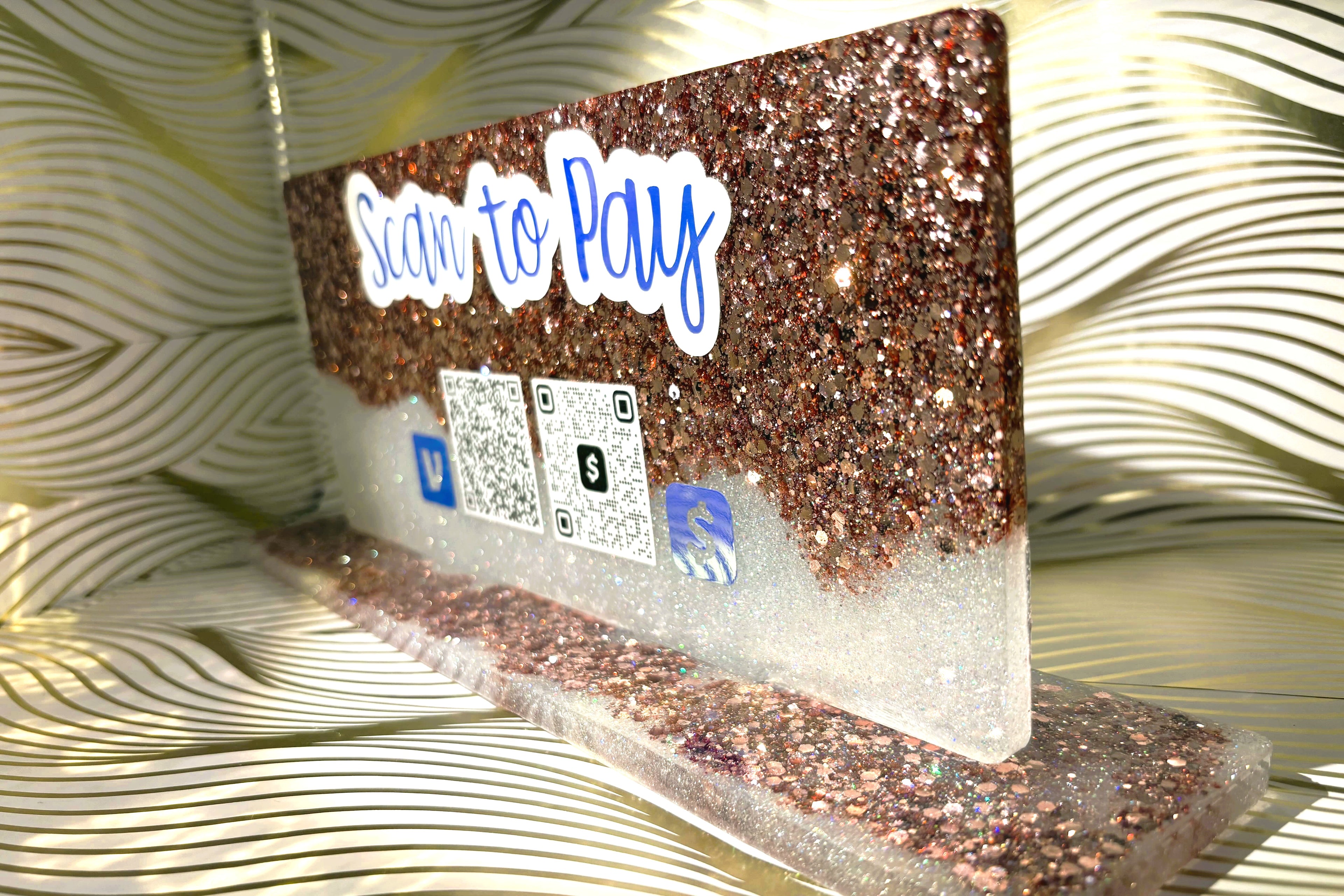 Custom Resin QR Payment/ Social Media