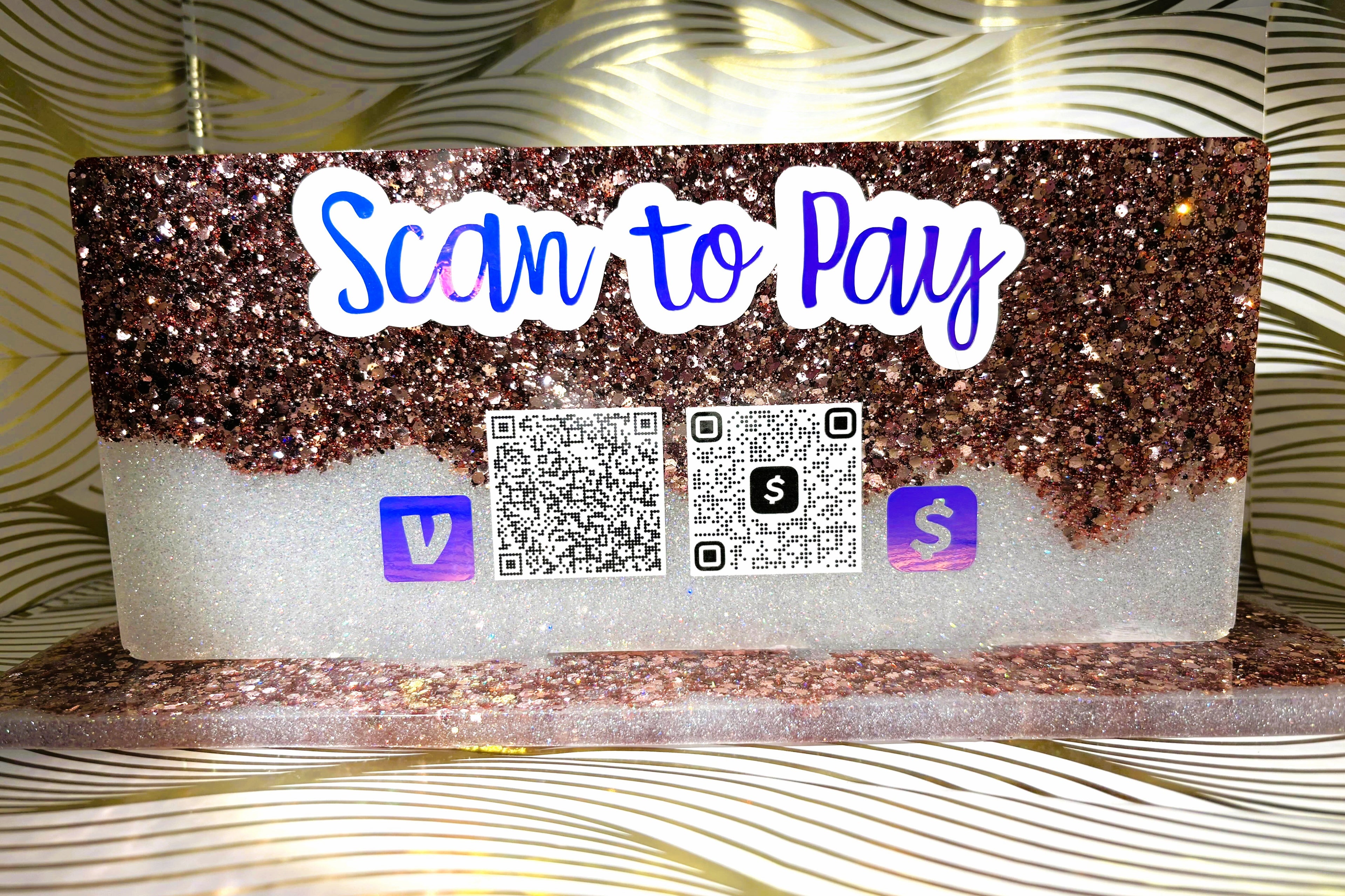 Custom Resin QR Payment/ Social Media