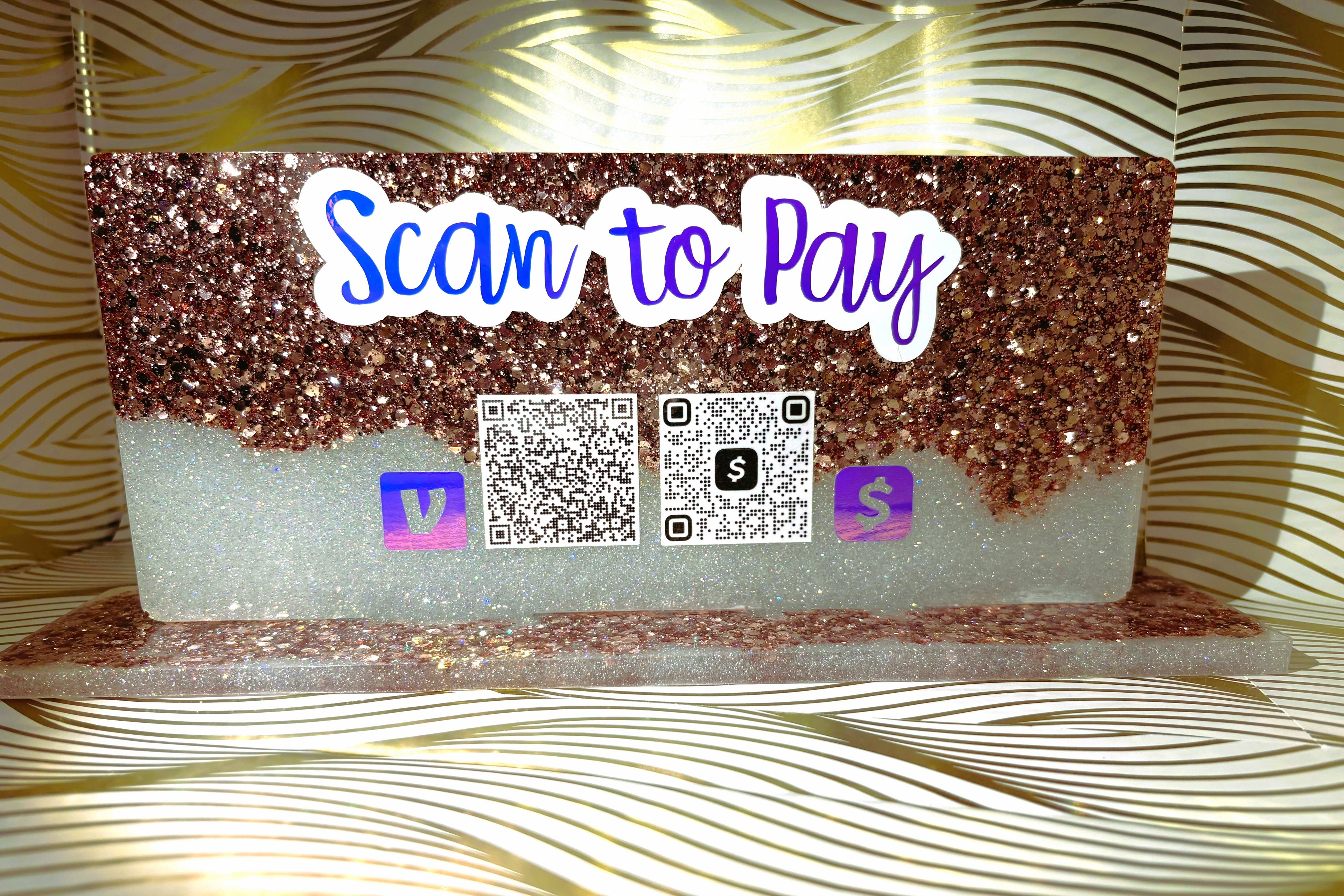 Custom Resin QR Payment/ Social Media