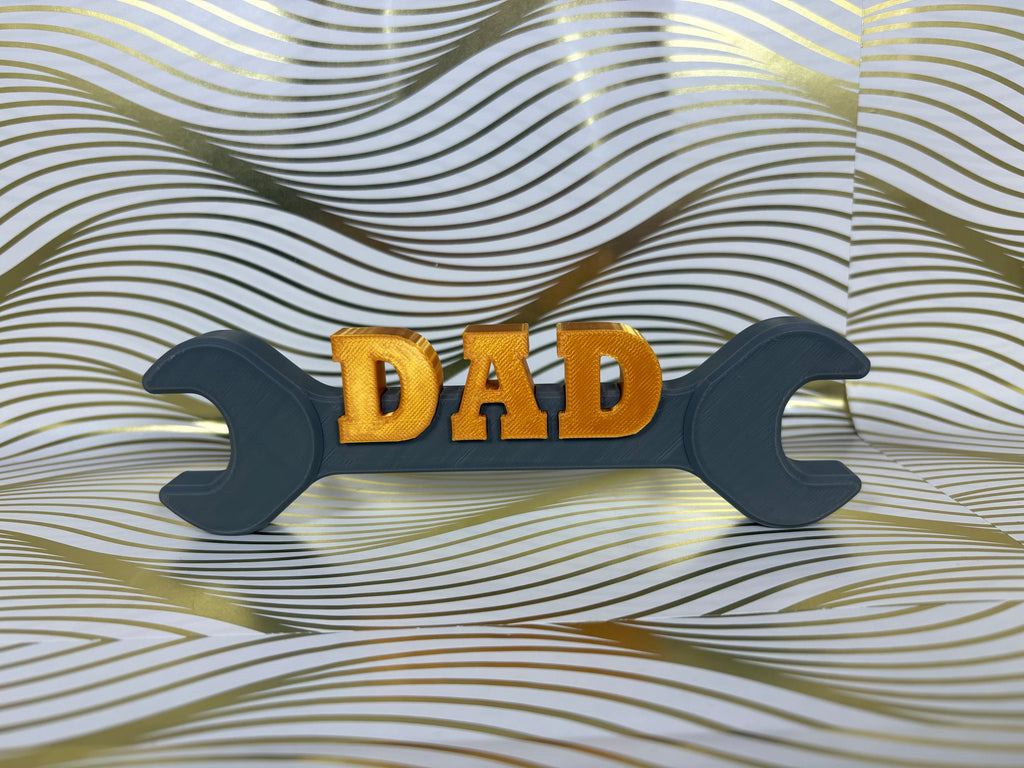 Personalized Dad Wrench Sign - 3D Printed Father’s Day Gift